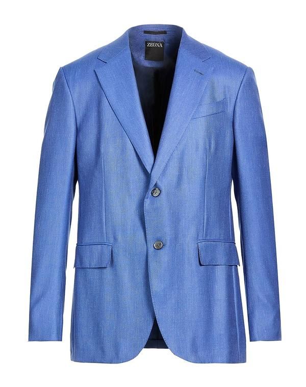 ゼニア メンズ アウター ジャケット・ブルゾン テーラードジャケット ZEGNA Blue ブルー