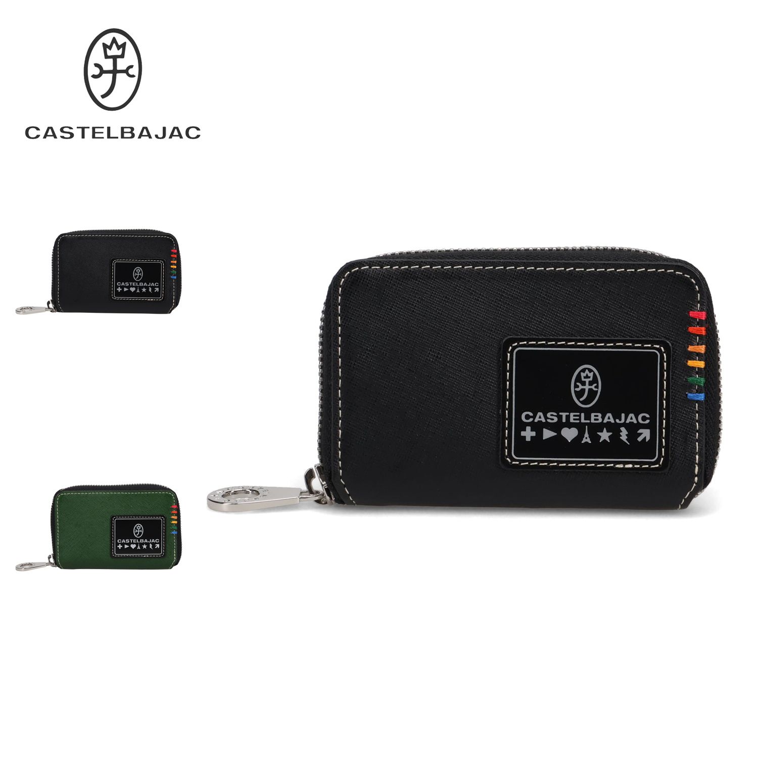 カステルバジャック CASTELBAJAC キーケース キーホルダー パスケース 小物入れ メンズ レディース ラウンドファスナー ソート 34612