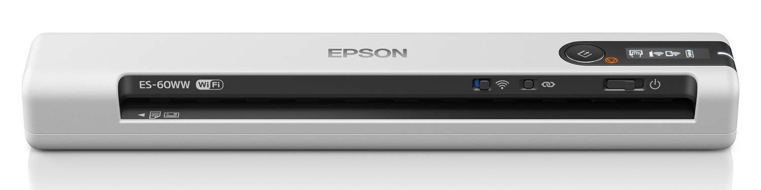 エプソン スキャナー ES-60WW (モバイル/A4/USB対応/Wi-Fi対応/ホワイト) [通常モデル] [無線LAN接続,USB接続対応(ホワイト)]