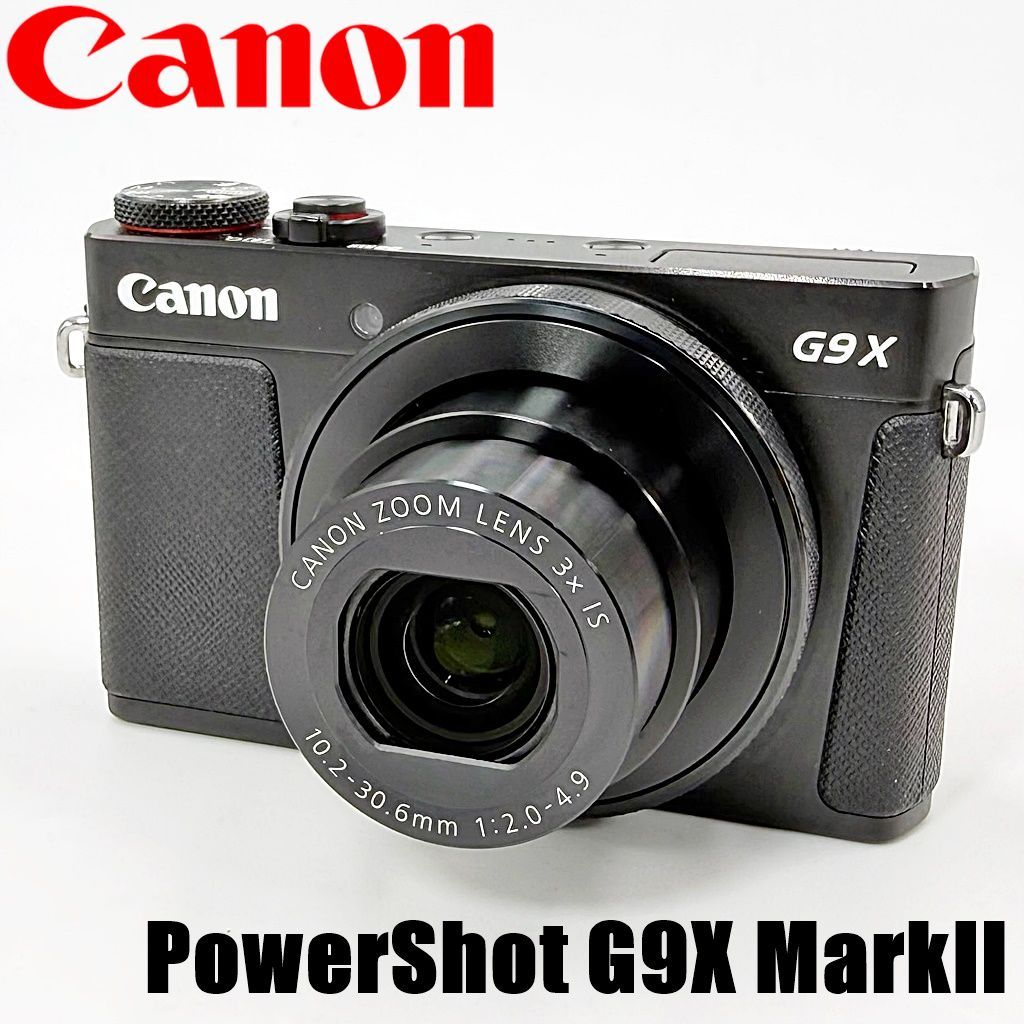 美品】キヤノン CANON PowerShot G9X MarkII ブラック コンデジ カメラ