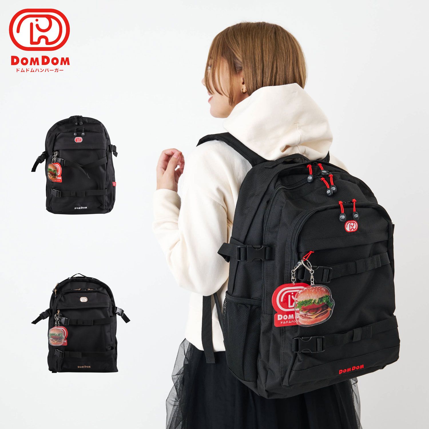 ドムドム DOMDOM リュック バッグ バックパック メンズ レディース 30L 大容量 撥水 BACKPACK DM002