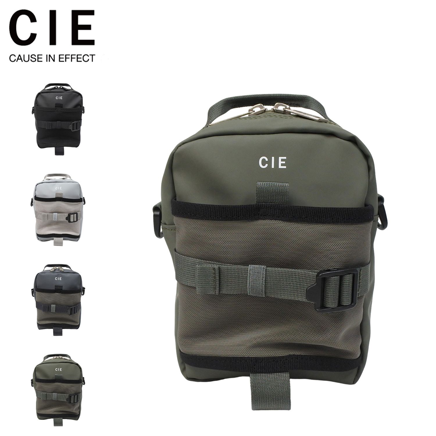 CIE シーショルダーバッグ グリッド3 ボトル ミニ メンズ レディース 斜めがけ GRID3 ライト オリーブ 032067