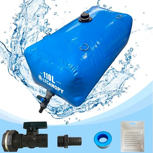 110L 貯水タンク、大容量折りたたみポータブル水タンク、耐乾燥性防火