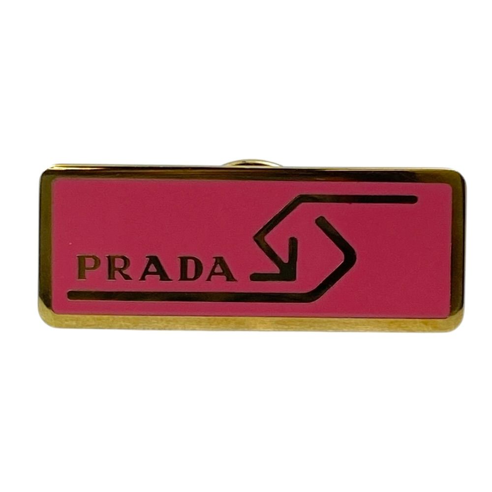 PRADA プラダ ピンブローチ ピンバッチ アクセサリー GP ピンク 上品 エレガント 高級感 洗練 人気 定番 実用的 9,196円
