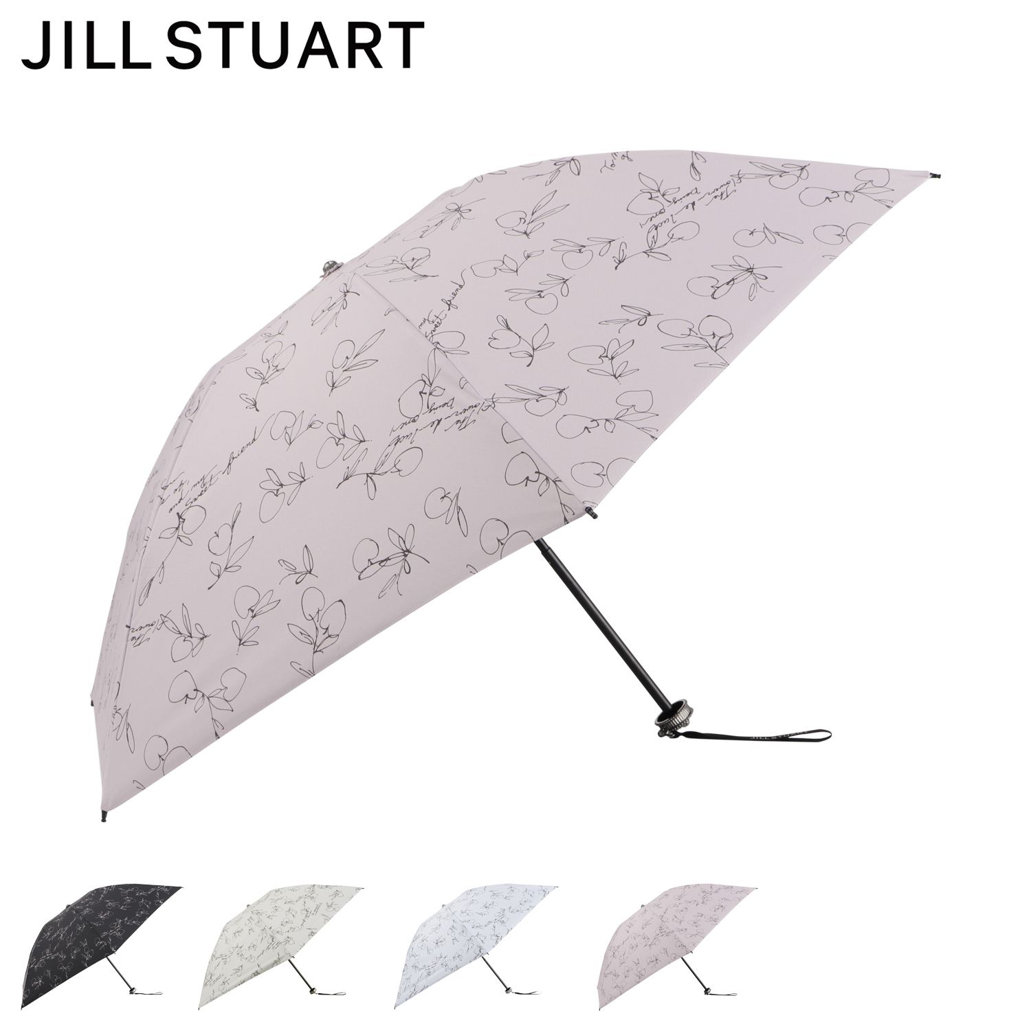 ジル スチュアート JILL STUART 日傘 折りたたみ傘 晴雨兼用 アップルプリント 50cm 軽量 遮光 遮熱 UVカット サマーシールド 1JI 27173 11,088円