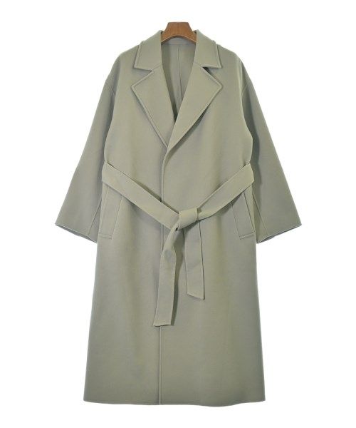 FRAY.I.D ノーカラーコート ベージュ ファー付き FRAY.I.D ノーカラー 