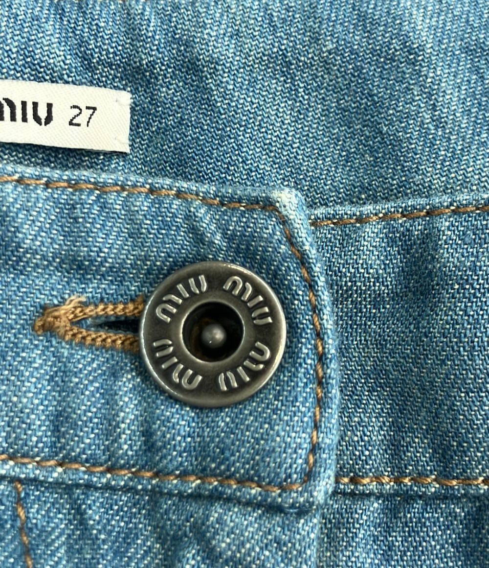 ミュウ ミュウ デニム パンツ GWP177 レディース SIZE 27 Miu Miu