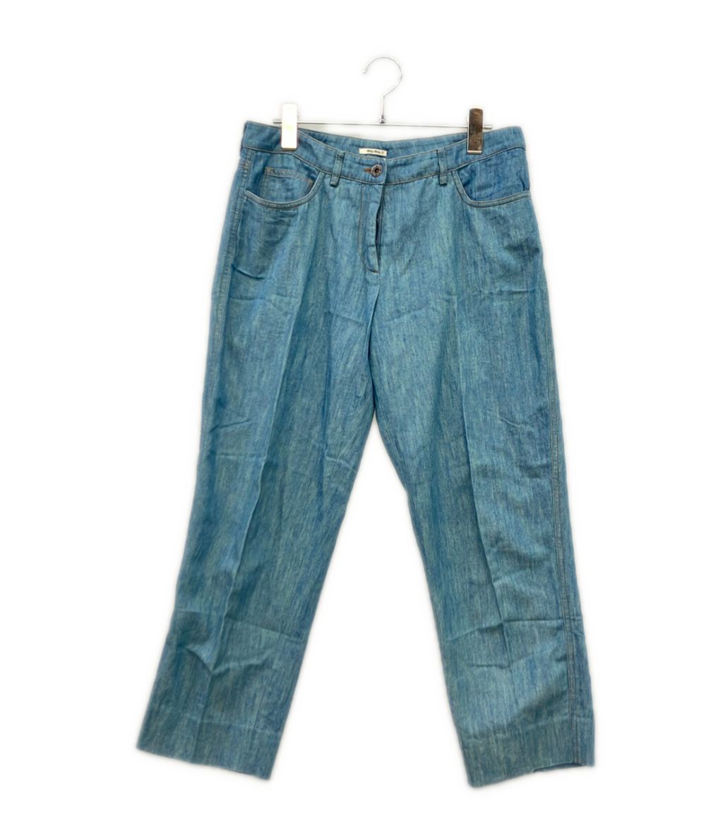 ミュウ ミュウ デニム パンツ GWP177 レディース SIZE 27 Miu Miu