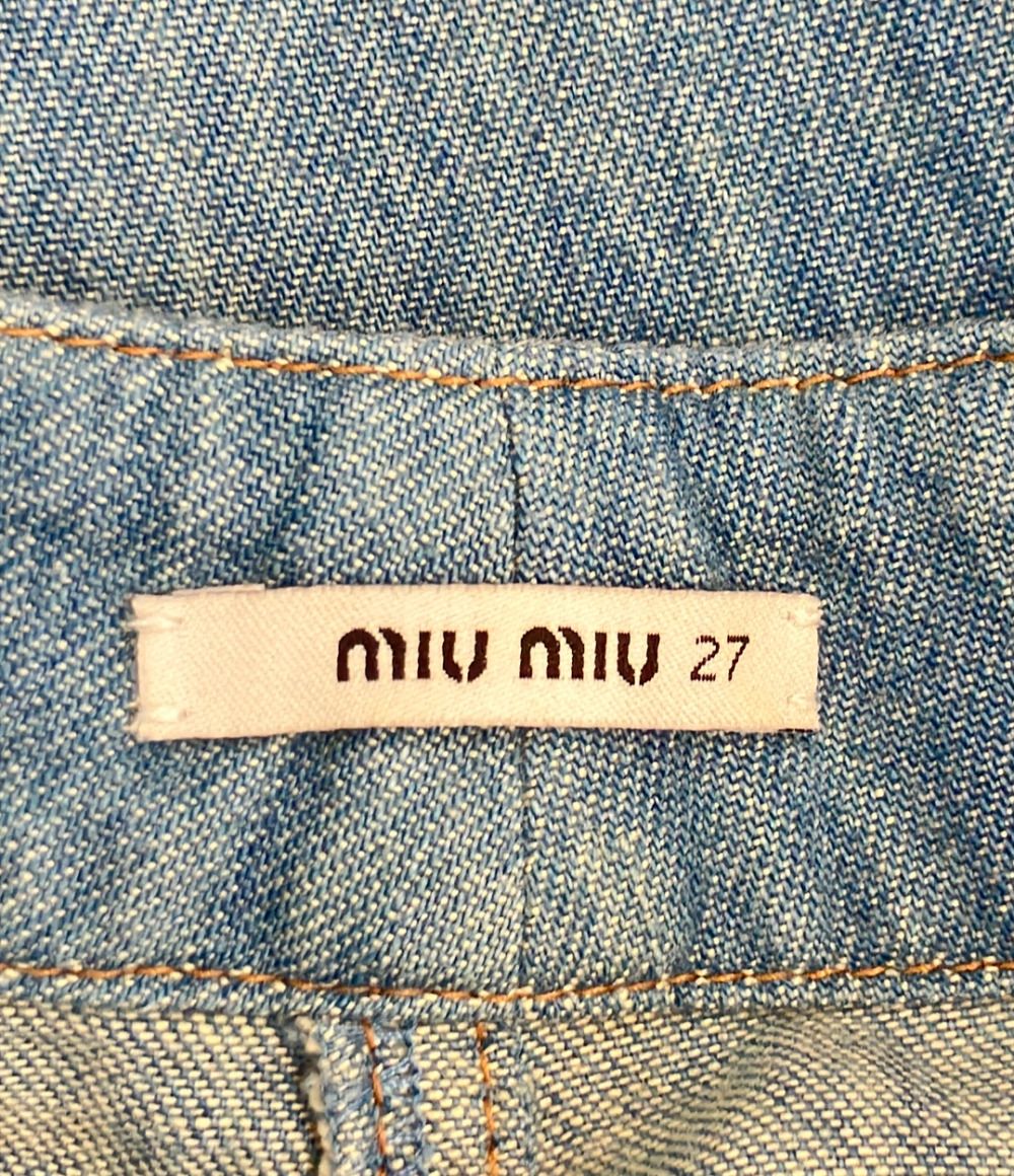 ミュウ ミュウ デニム パンツ GWP177 レディース SIZE 27 Miu Miu