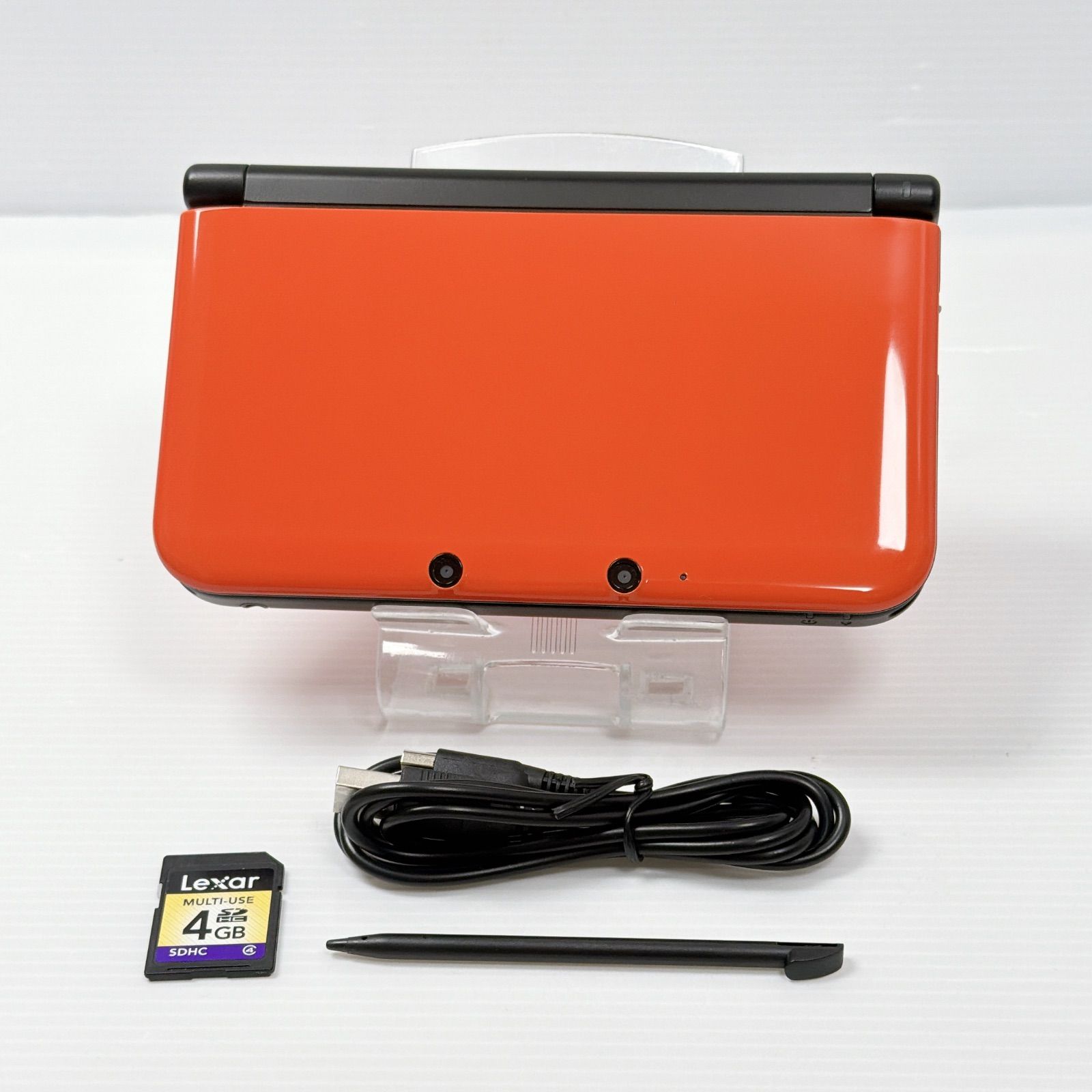 3dsll オレンジ　新品未使用 美品 ニンテンドー 3DSLL オレンジブラック 遊べるセット 動作確認済み