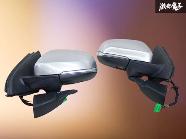 【実働外し！】ボルボ 純正 FB4164T V60 ドアミラー サイドミラー ウインカー ツイーター付 左右 セット 14P 電動格納 シルバー系 即納 棚 7,444円
