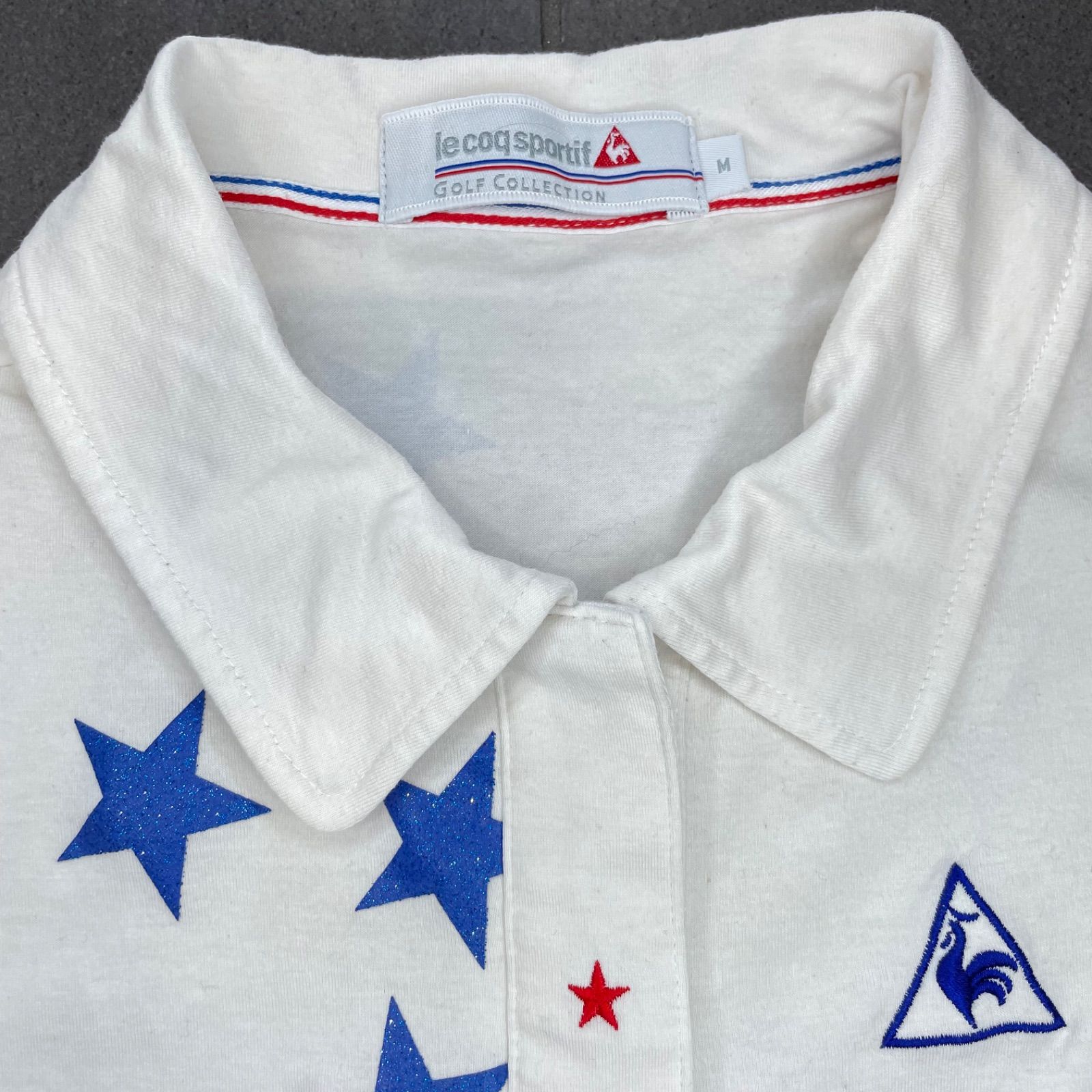 le coq sportif GOLF ノースリーブポロシャツ 星柄 ホワイトM - メルカリ