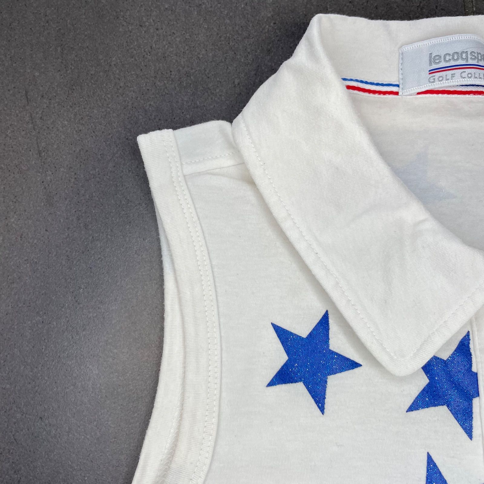 le coq sportif GOLF ノースリーブポロシャツ 星柄 ホワイトM - メルカリ