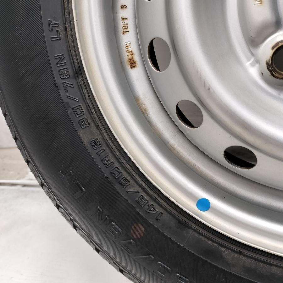 ◇配送先指定あり◇ ＜ノーマル X ホイール 1本＞ 145/80R12 LT 