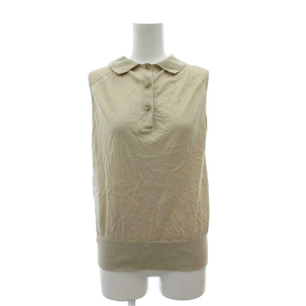 ジョンスメドレー JOHN SMEDLEY ポロシャツ S ベージュ 無地 ピーター
