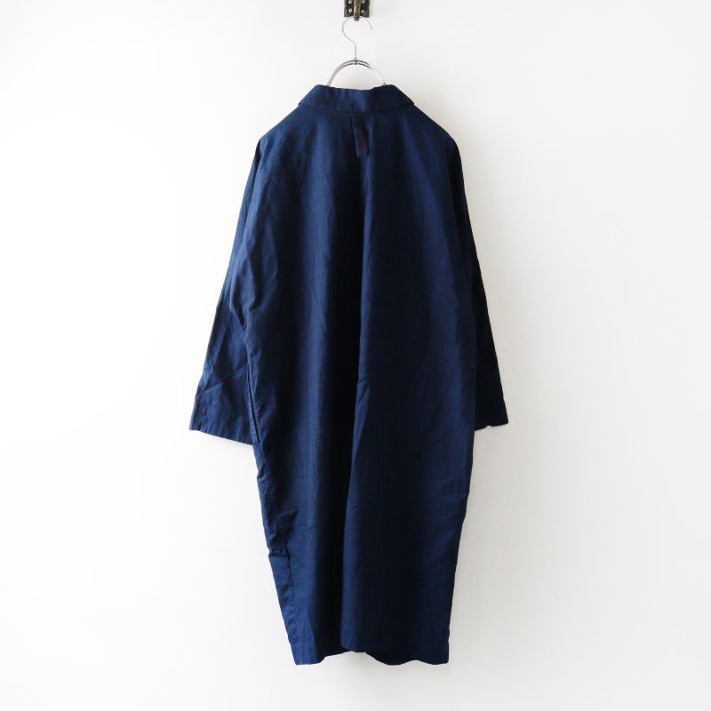パラスパレス pal'las palace インディゴ染め コットンロングコート 0