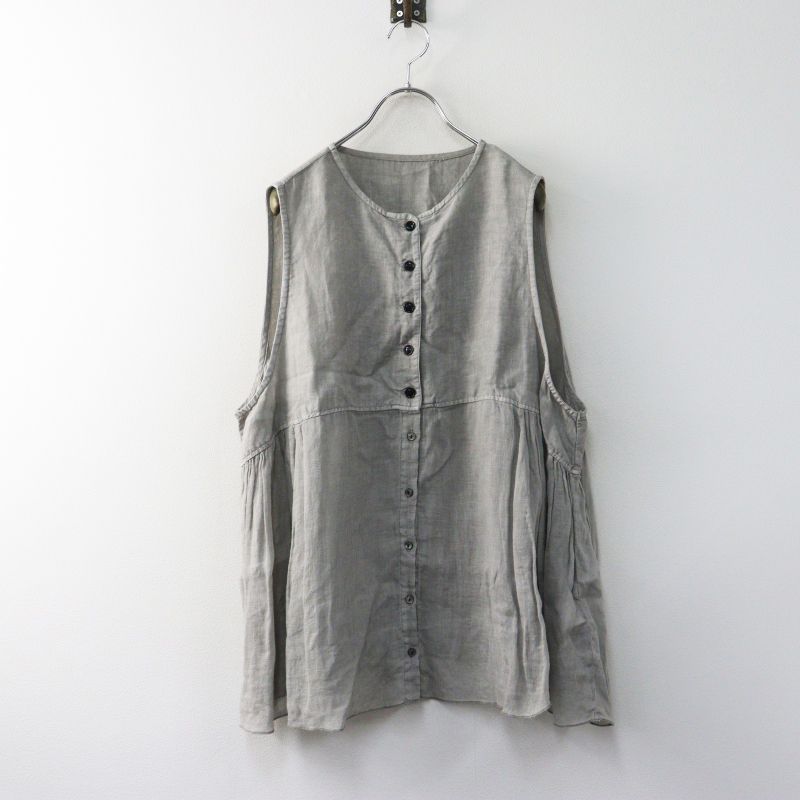 2024SS ネストローブ nest Robe リネンインディゴ墨染めノースリーブ