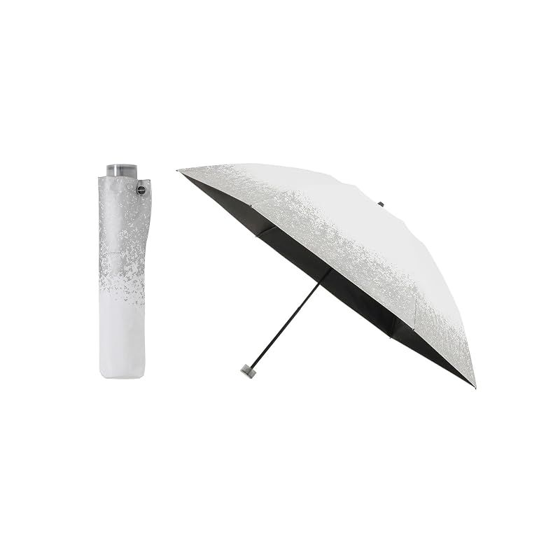 【新品】 [ムーンバット] フワクール 折りたたみ傘 日傘 パラソル 晴雨兼用 遮熱 遮光率100％ UVカット100％ 一級遮光 軽量 無地 メタリック 軽量 雨の日OK 22-447-12533 オフホワイト 1 12,553円