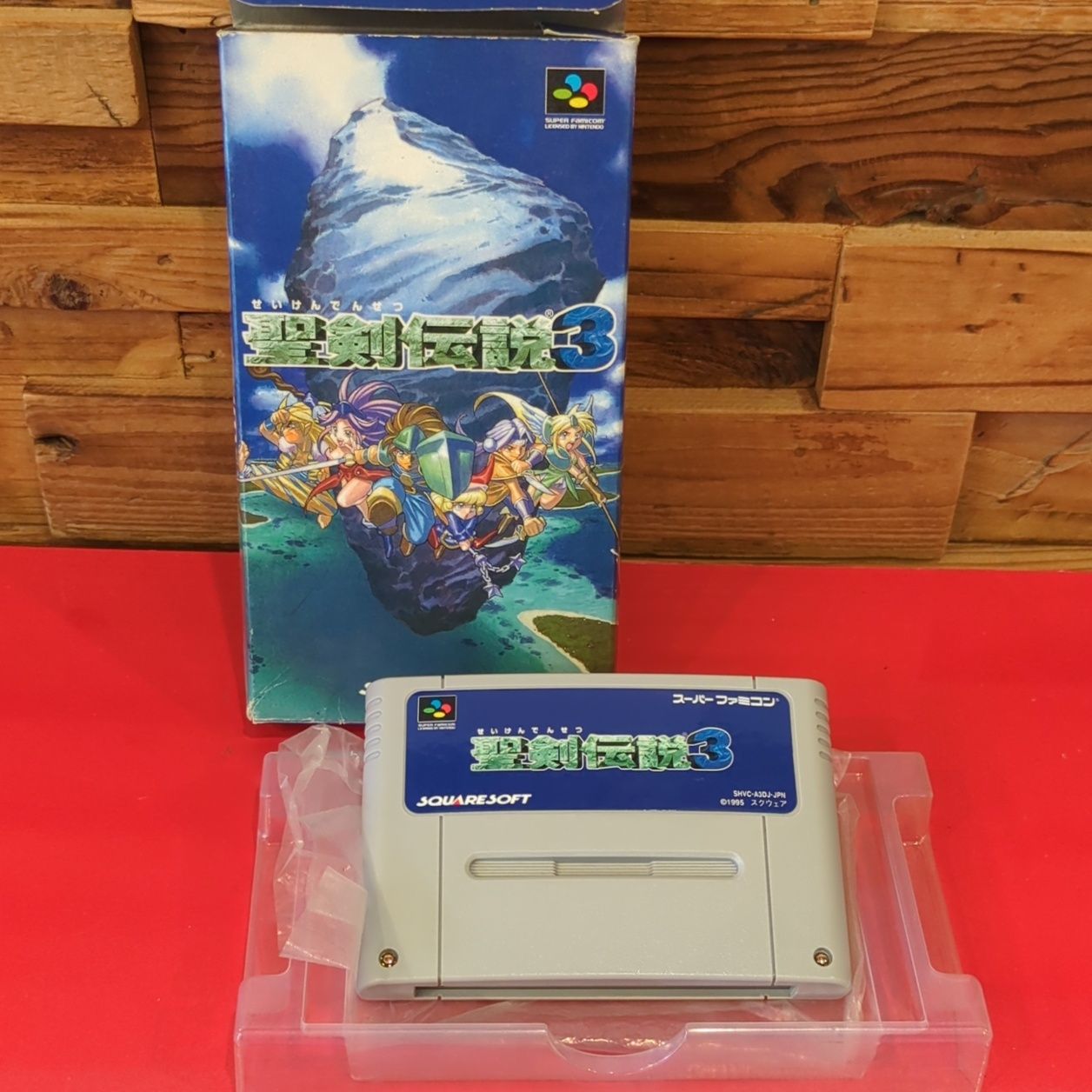 聖剣伝説 3 スクウェア スーパーファミコンソフト 箱付き - メルカリ