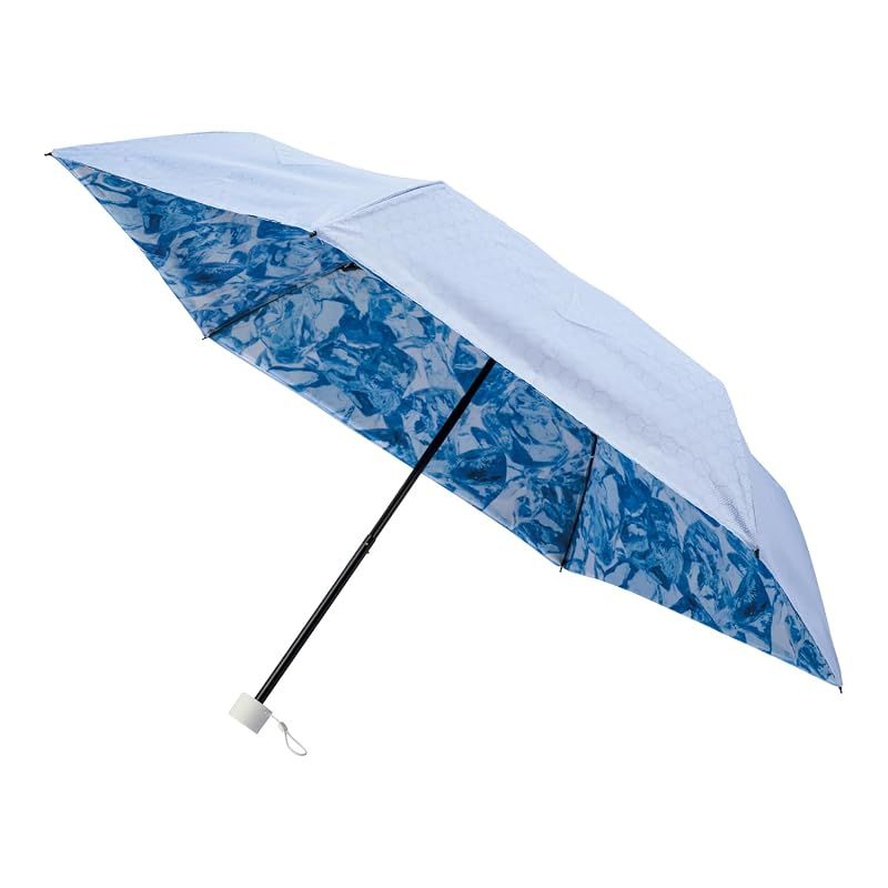 【新品】 [ムーンバット] 日傘 折りたたみ傘 断熱パラソル 遮熱 遮光 UV 氷 30178 ライトグレー