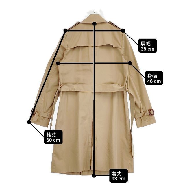 BEAUTY&YOUTH UNITED ARROWS 定価42900円 ベルト付き 80/3 トレンチ