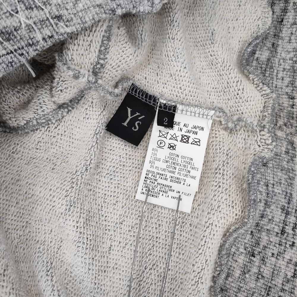 Y's 23SS PIGMENT+EMBROIDERY FRINGE SHORT HEIGHT PARKER ピグメント