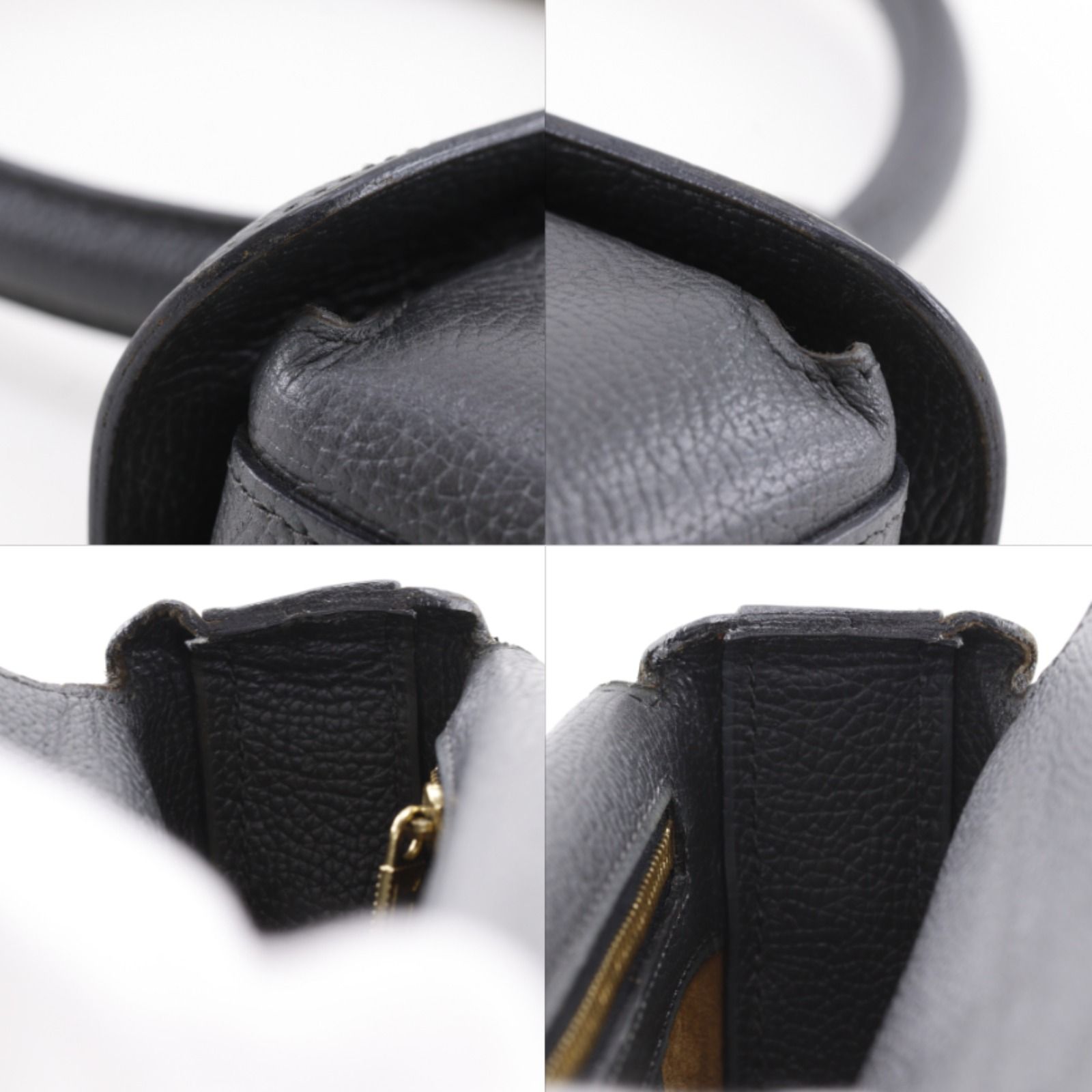 DELVAUX】デルヴォー ワンハンドル レザー グレー レディース
