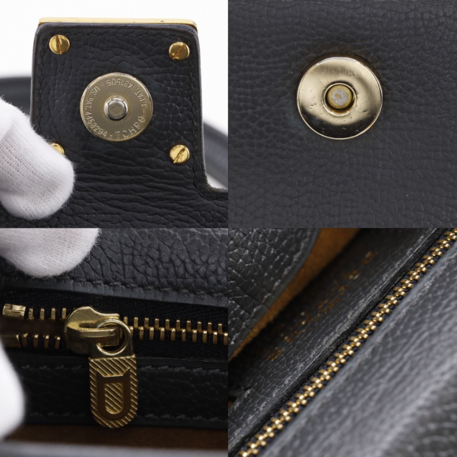 DELVAUX】デルヴォー ワンハンドル レザー グレー レディース