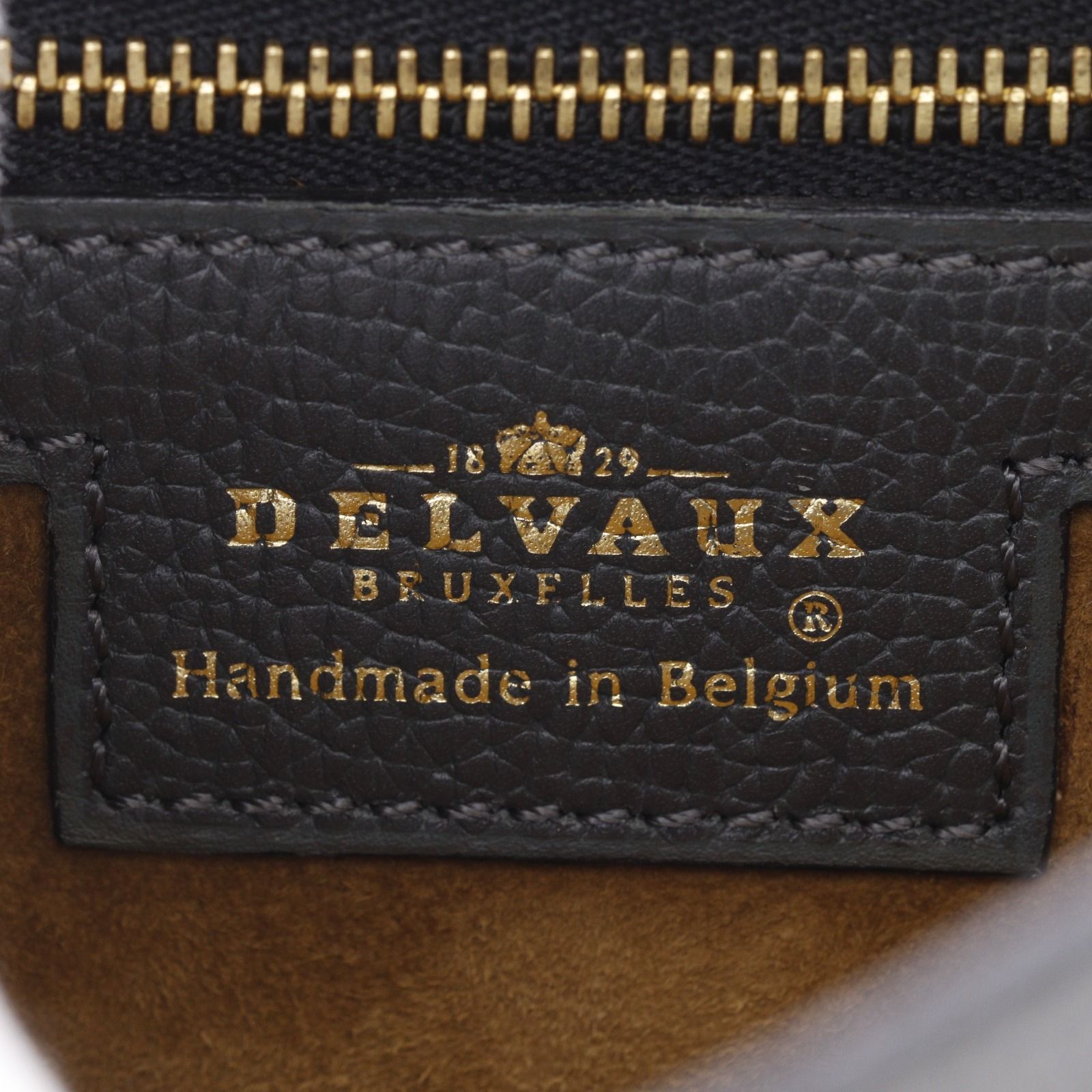 DELVAUX】デルヴォー ワンハンドル レザー グレー レディース