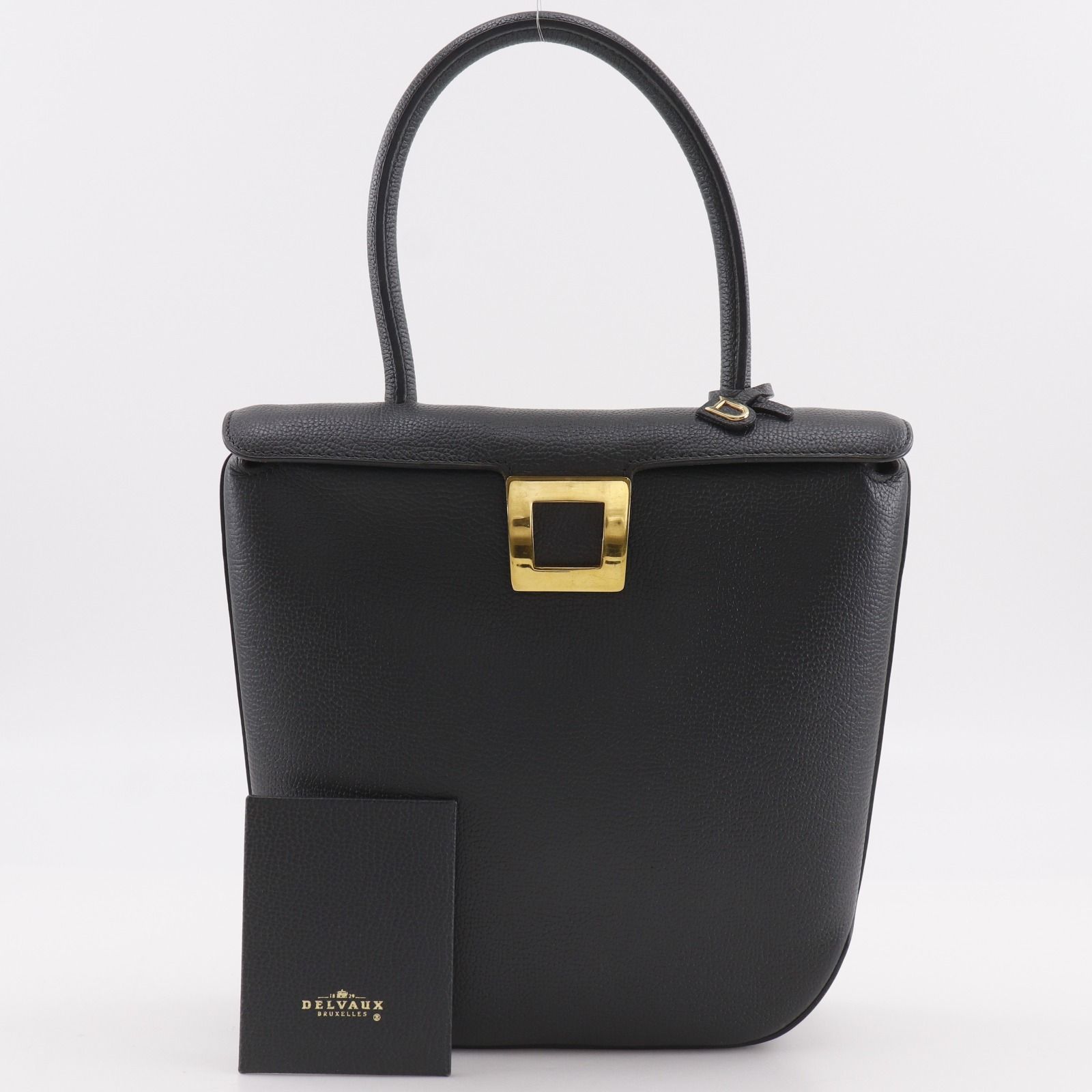 DELVAUX】デルヴォー ワンハンドル レザー グレー レディース