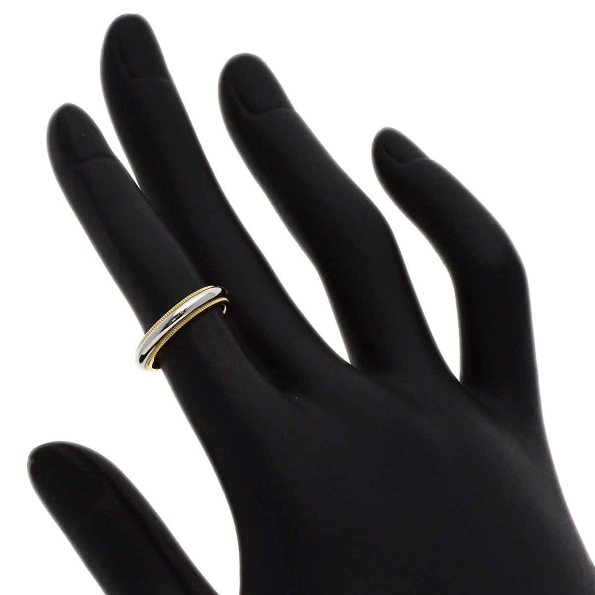 TIFFANY&Co. ティファニー ミルグレイン リング・指輪 K18YG PT950