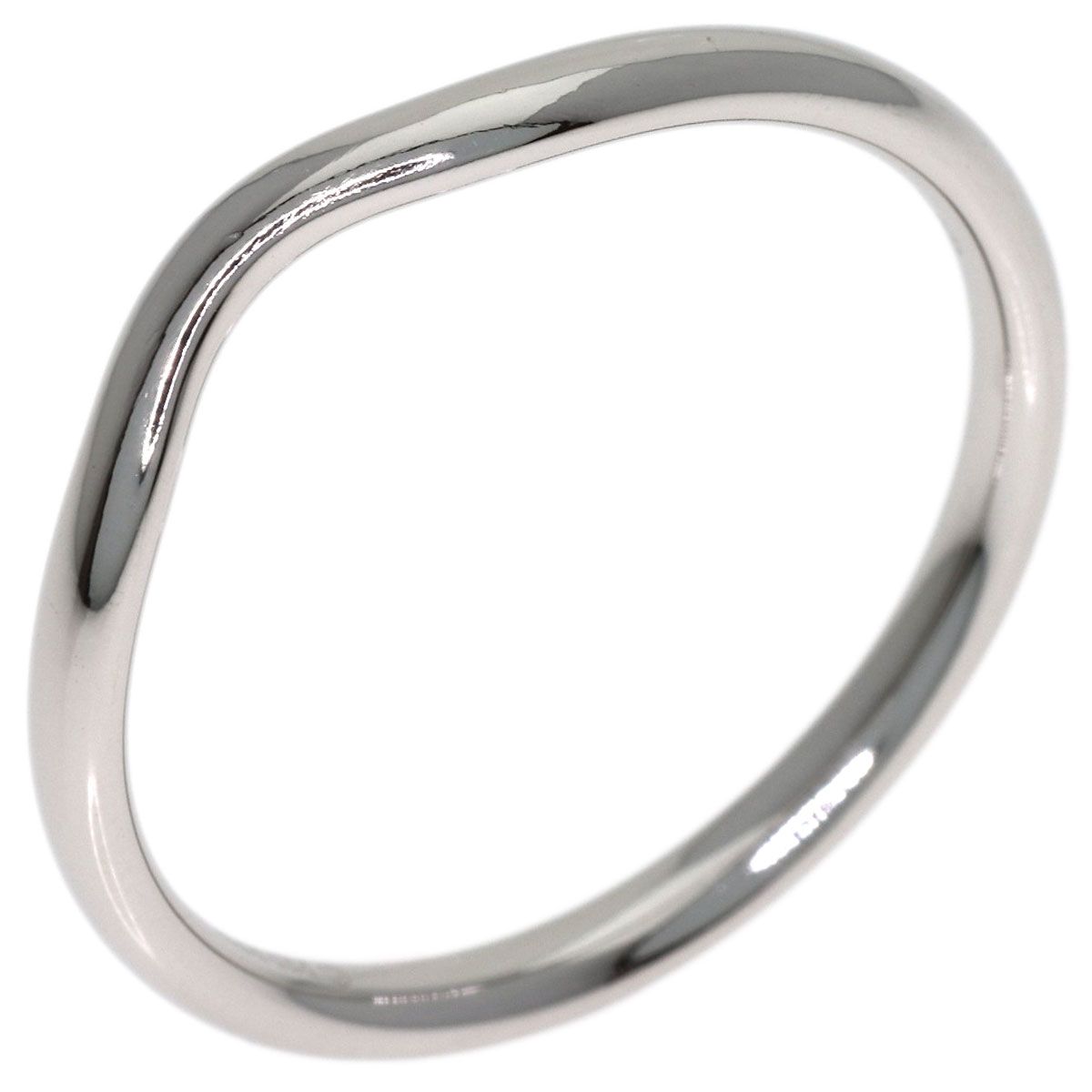 TIFFANY&Co. ティファニー カーブド バンド リング・指輪 PT950