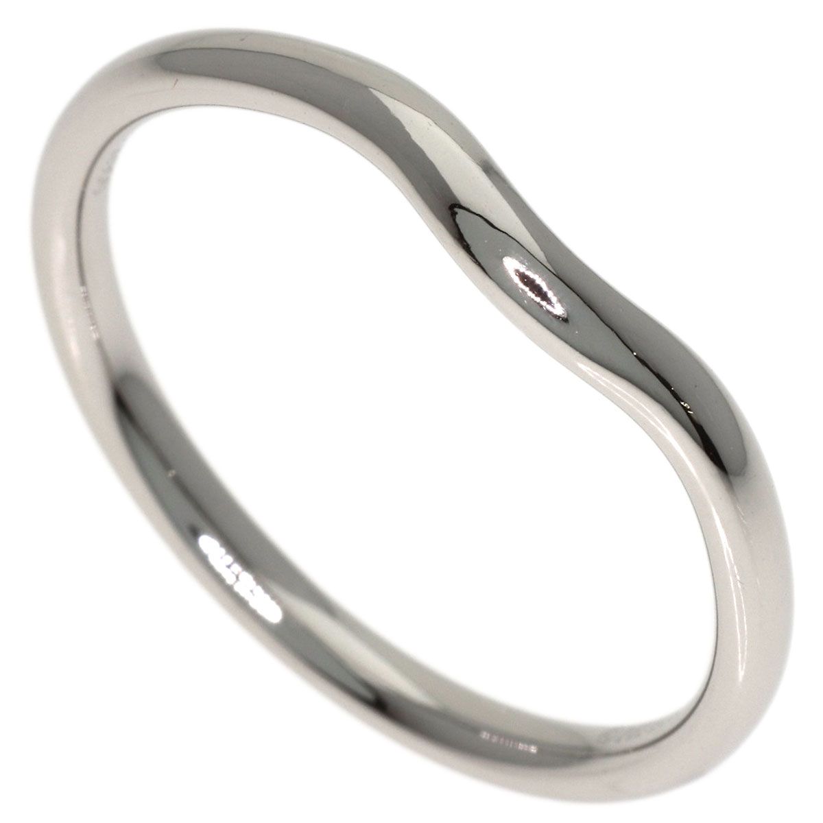 TIFFANY&Co. ティファニー カーブド バンド リング・指輪 PT950