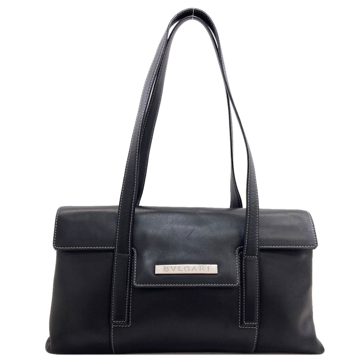 BVLGARI ブルガリ ロゴ ハンドバッグ レザー レディース [中古] - メルカリ