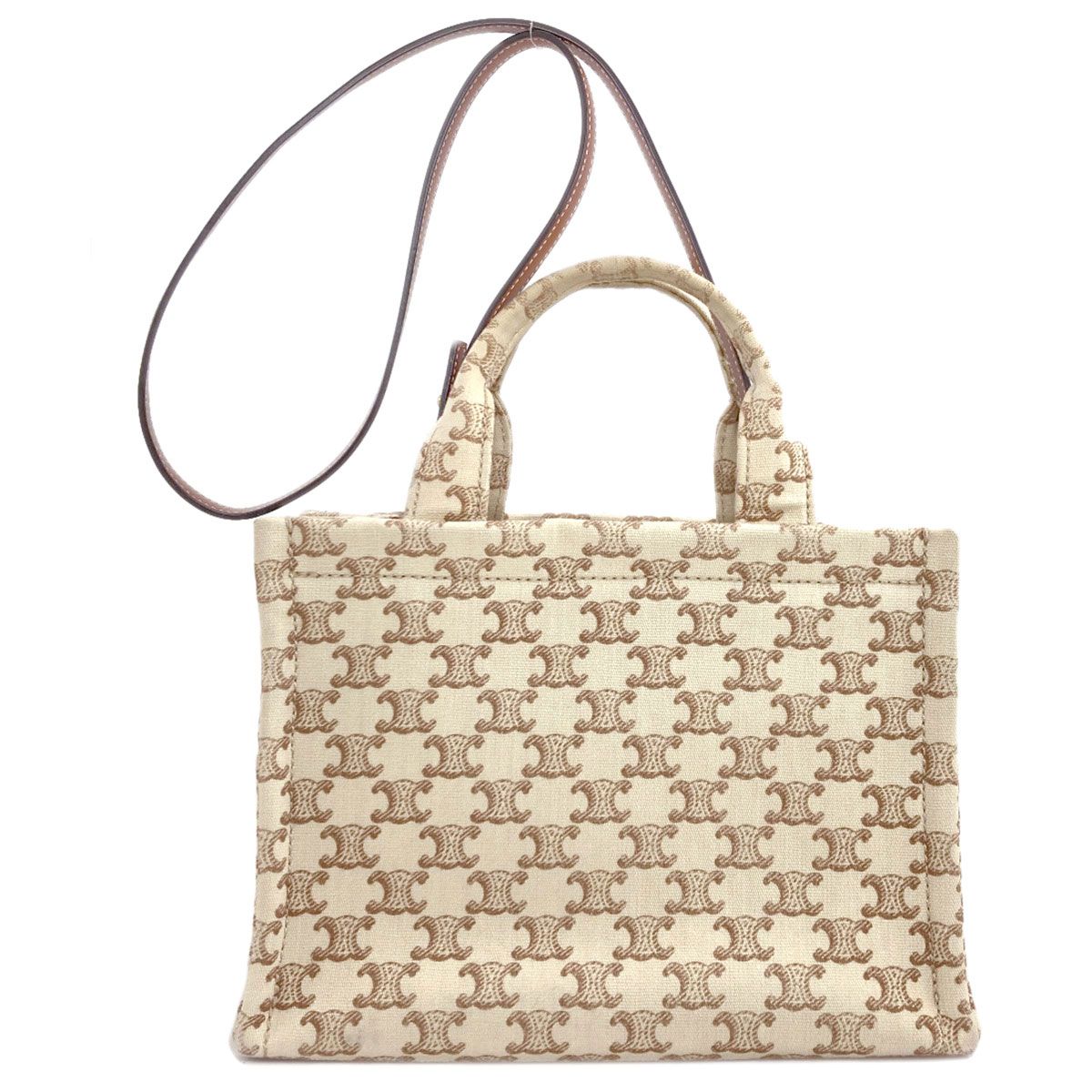 CELINE セリーヌ カバタイス トリオンフ 2WAY ハンドバッグ キャンバス