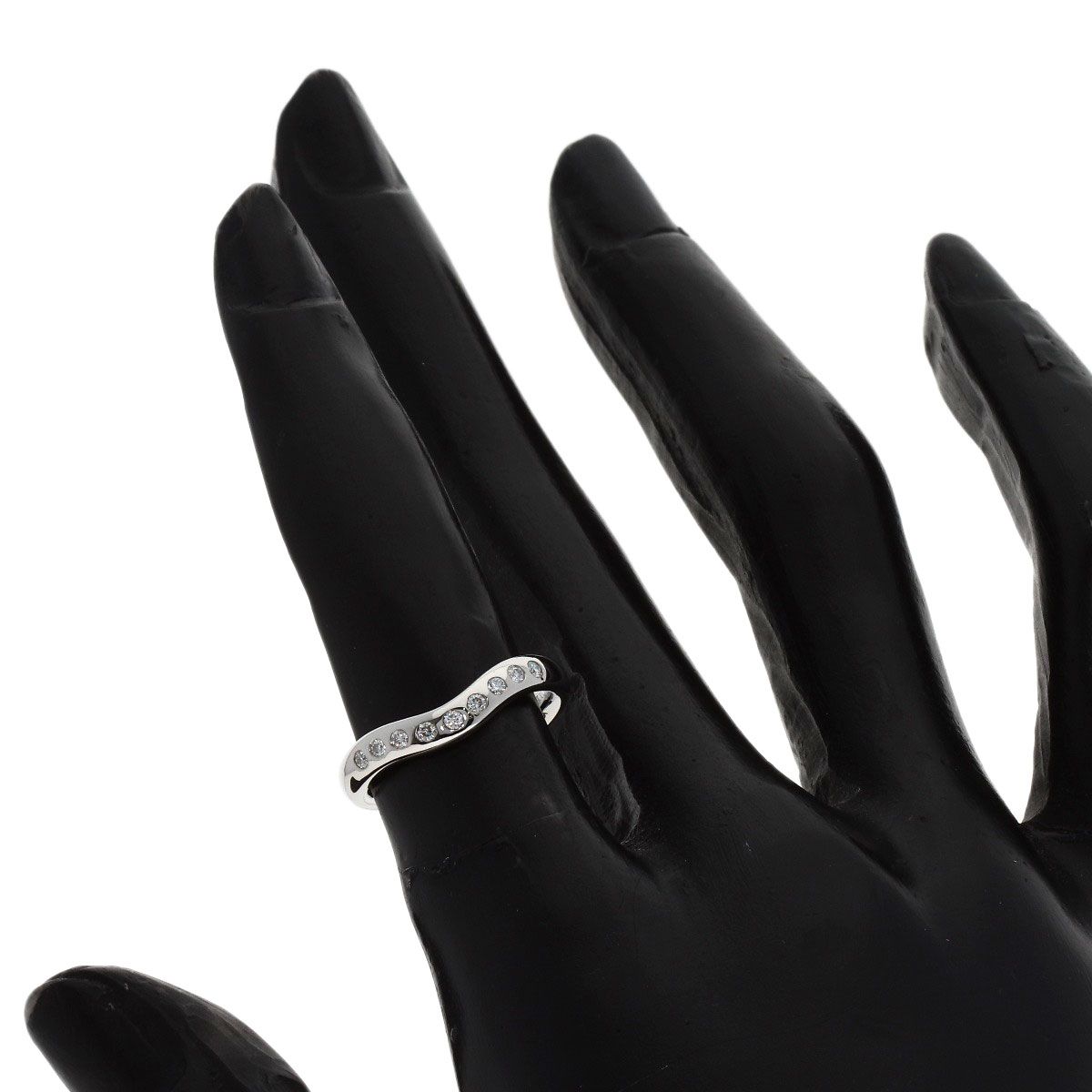 TIFFANY&Co. ティファニー カーブド バンド ダイヤモンド リング・指輪