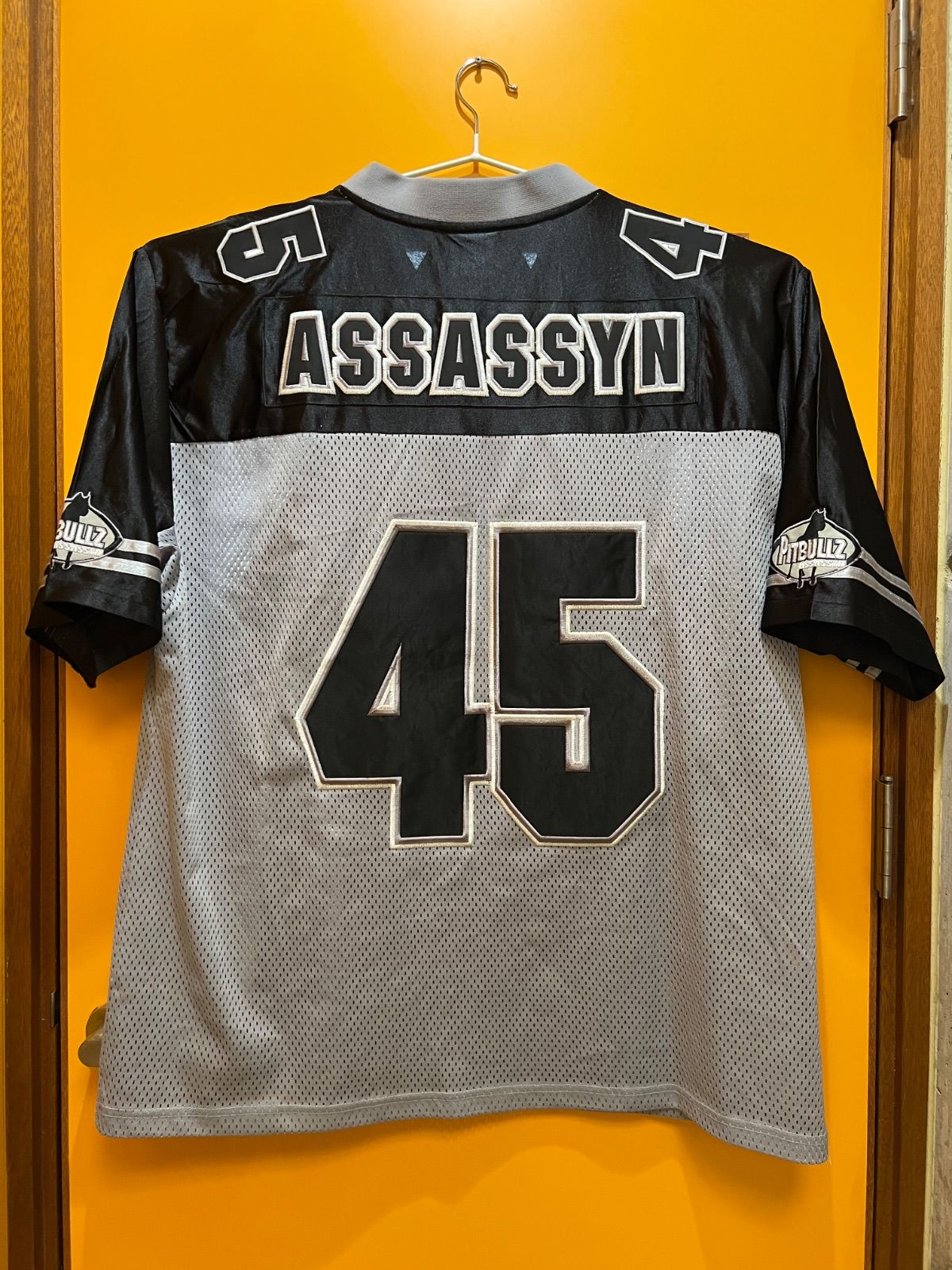 Y【Y12-73】◇ ASSASSYN XXLサイズ PITBULLZ アメリカンフットボール
