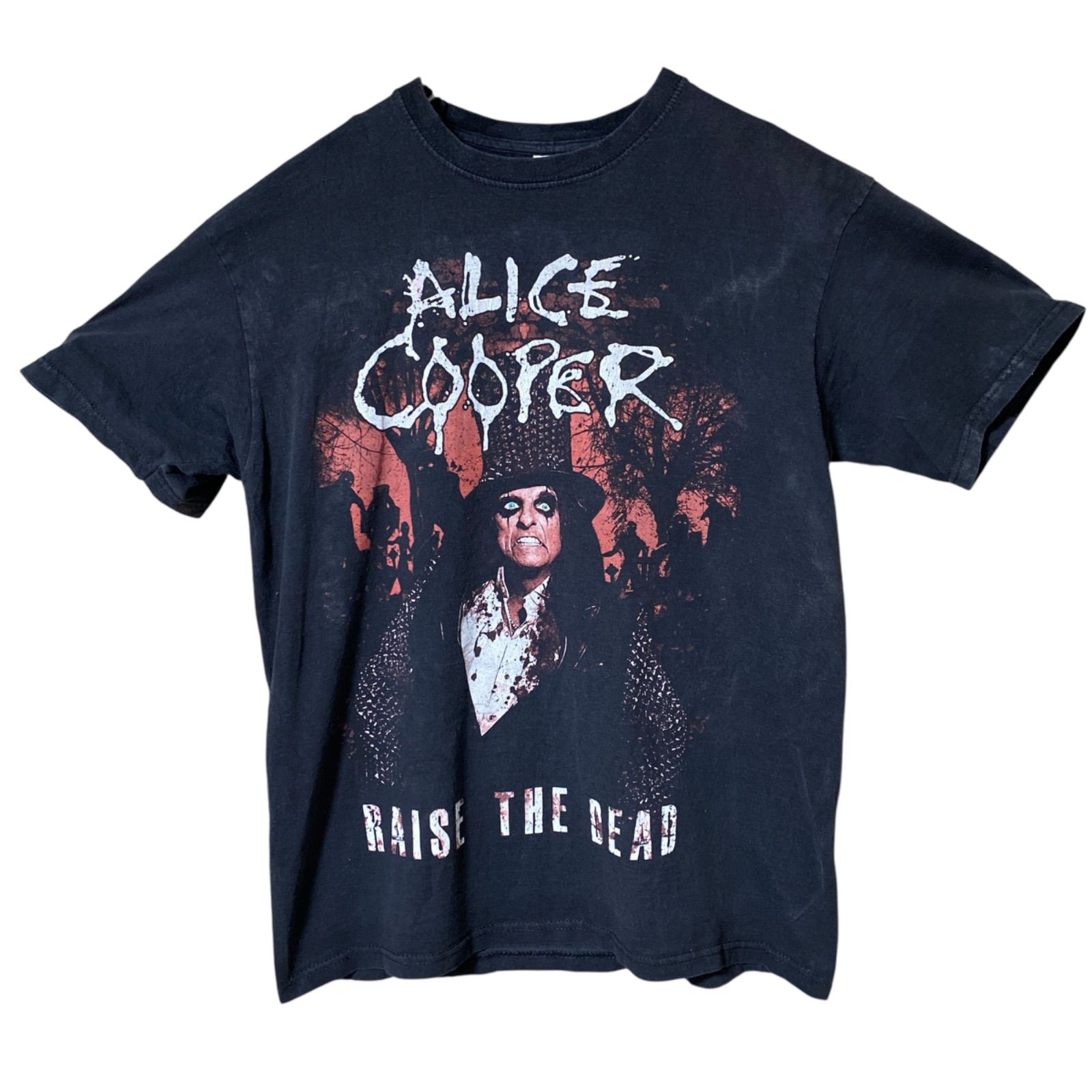 CHM ALICE COOPER Raise The Dead 2012 2013 ツアー バンドTシャツ ブラック メンズ レディース ユニセックス 古着