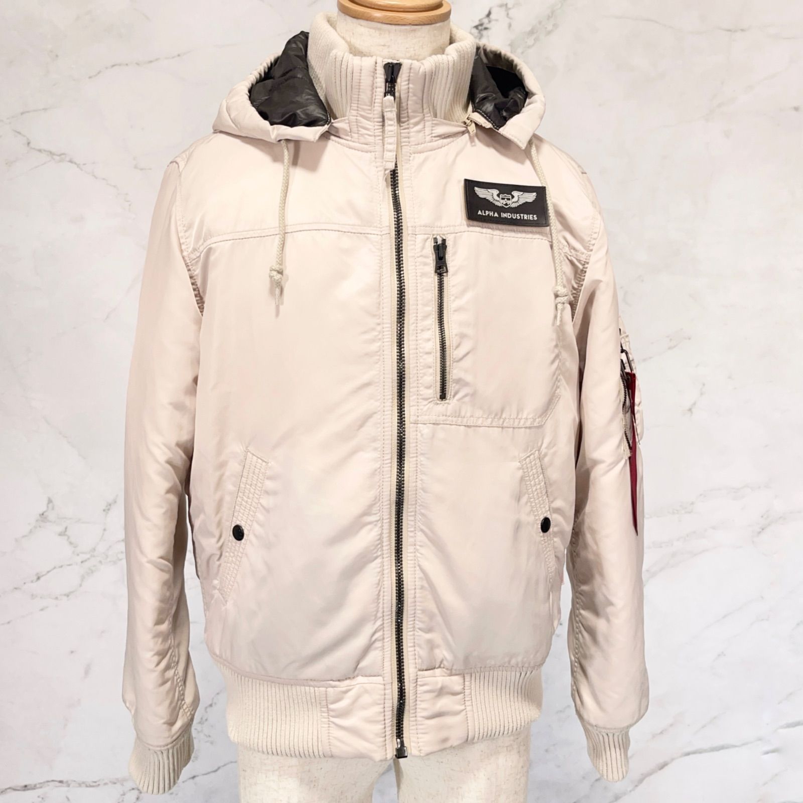 ALPHA INDUSTRIES アルファインダストリーズ フーデッドリブジャケット