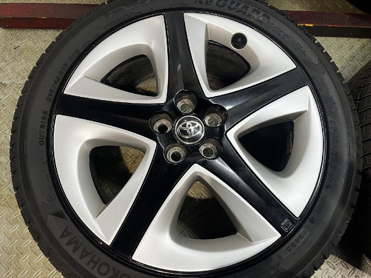タイヤ走行短め【YOKOHAMA iG80 215/45R17】スタッドレス【トヨタ 50 
