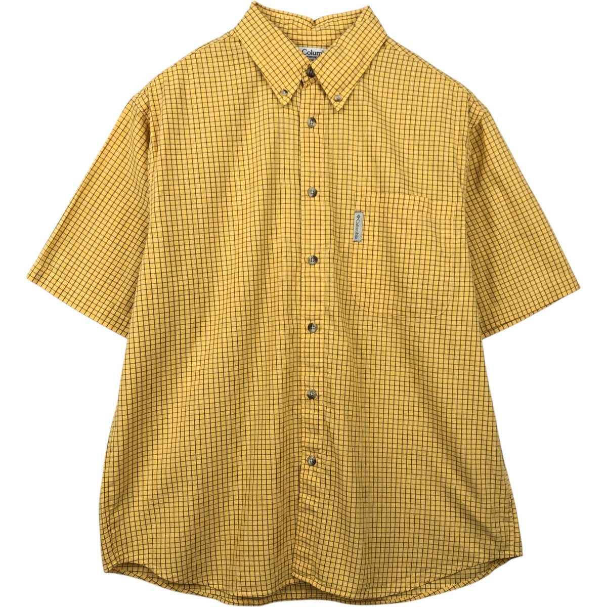 古着 00年代 コロンビア Columbia 半袖 ボタンダウン チェックシャツ メンズL相当/eaa655899
