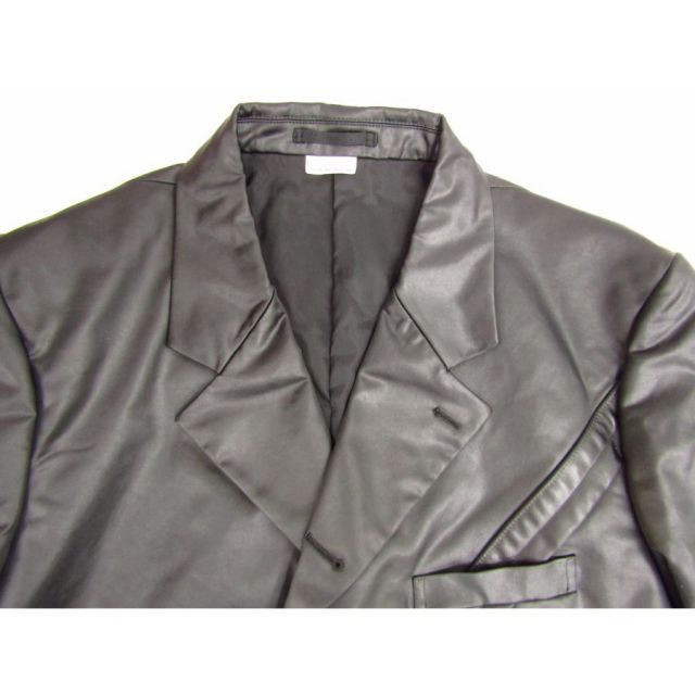 コムデギャルソンオムドゥ　カシミヤ混　テーラードジャケット　グレー COMME des GARCONS HOMME DEUX コムデギャルソン オムドゥ シレー加工