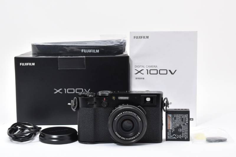 実用光学美品 箱あり Fujifilm 富士フィルム X100V 黒 ブラック