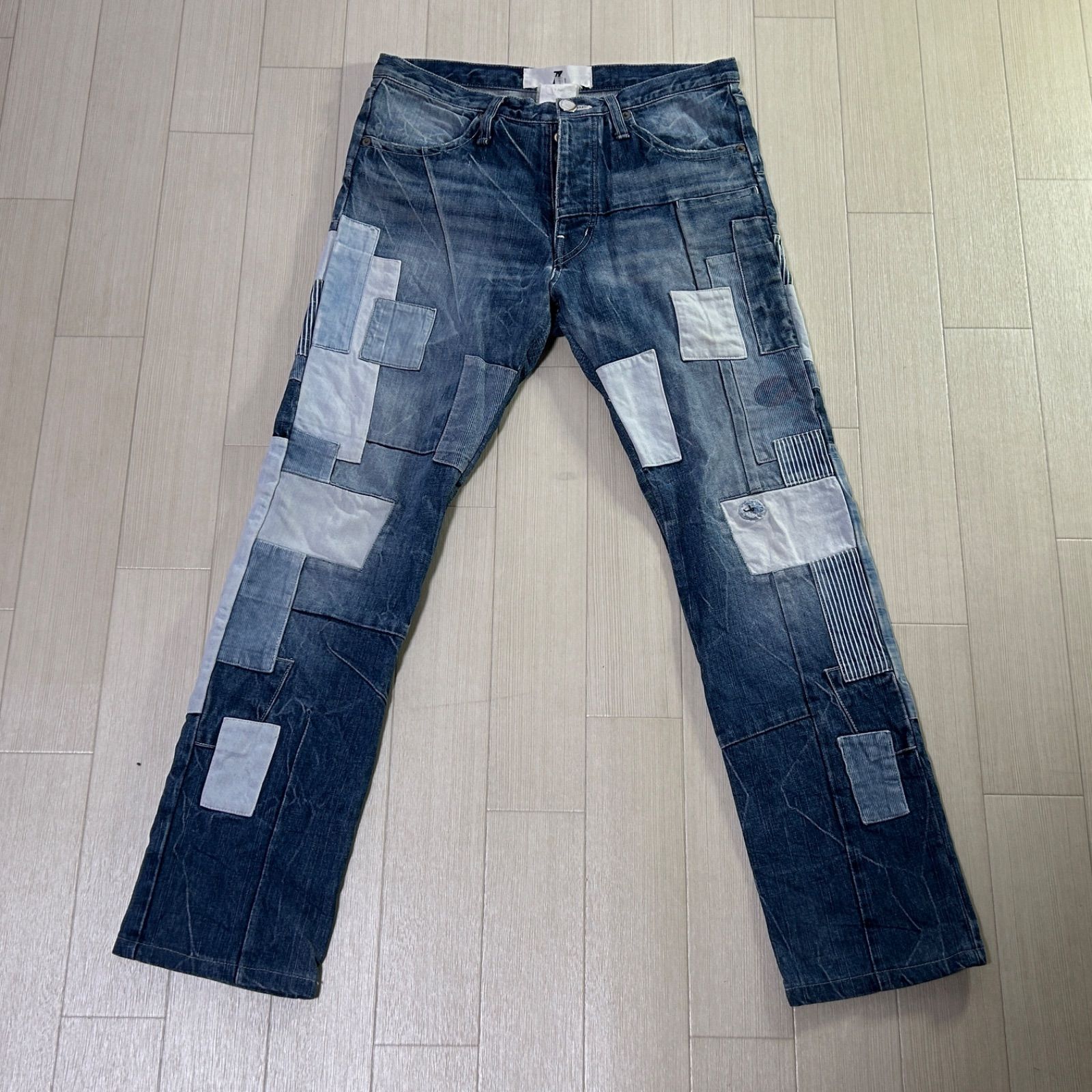 ANREALAGE パッチワーク デニム ANREALAGE パッチワーク デニムパンツ サイズ1 日本製 【古着