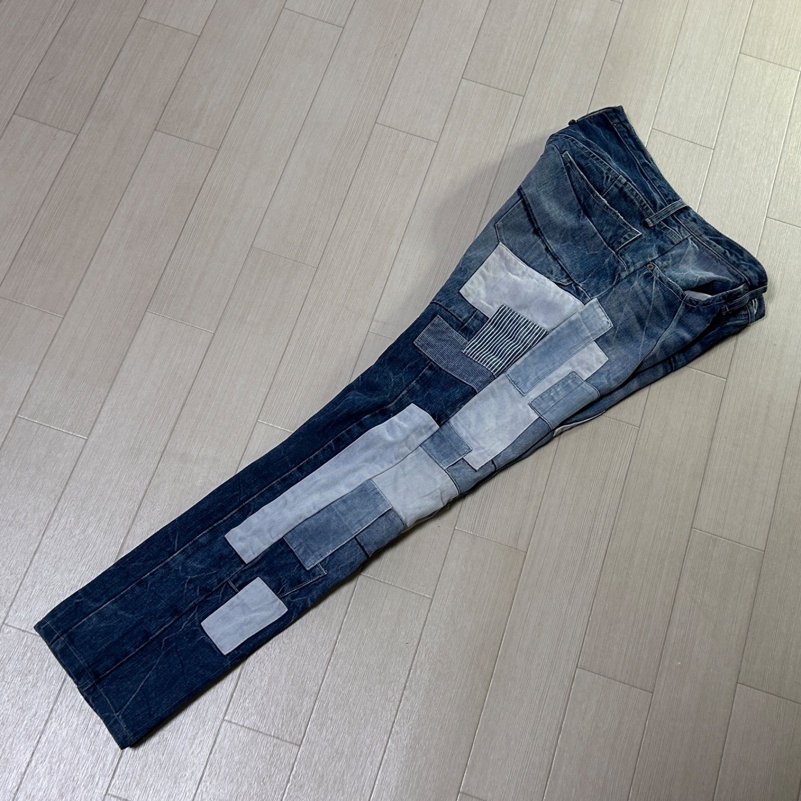 ANREALAGE パッチワーク デニムパンツ サイズ1 日本製 【古着