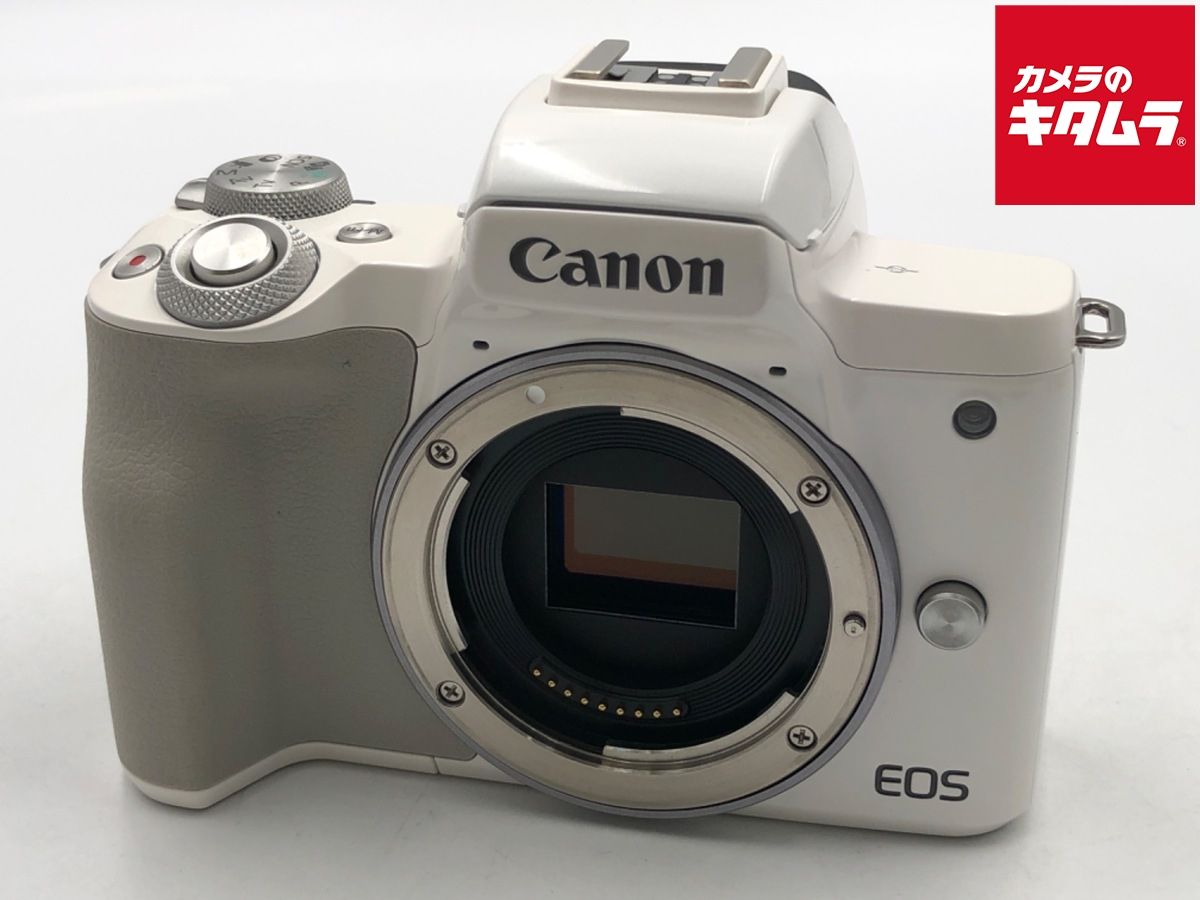 【中古】 【美品】 キヤノン EOS Kiss M ボディ ホワイト