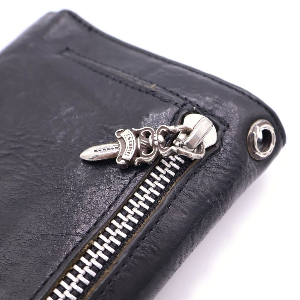 CHROME HEARTS (クロムハーツ) WAVE ウェーブ レザーウォレット 財布