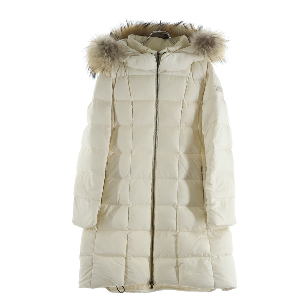 TATRAS (タトラス) GANO DOWN JACKET ガノ ダウンジャケット コート ファー フード ナイロン ライトベージュ LTAT23A4867-D レディース