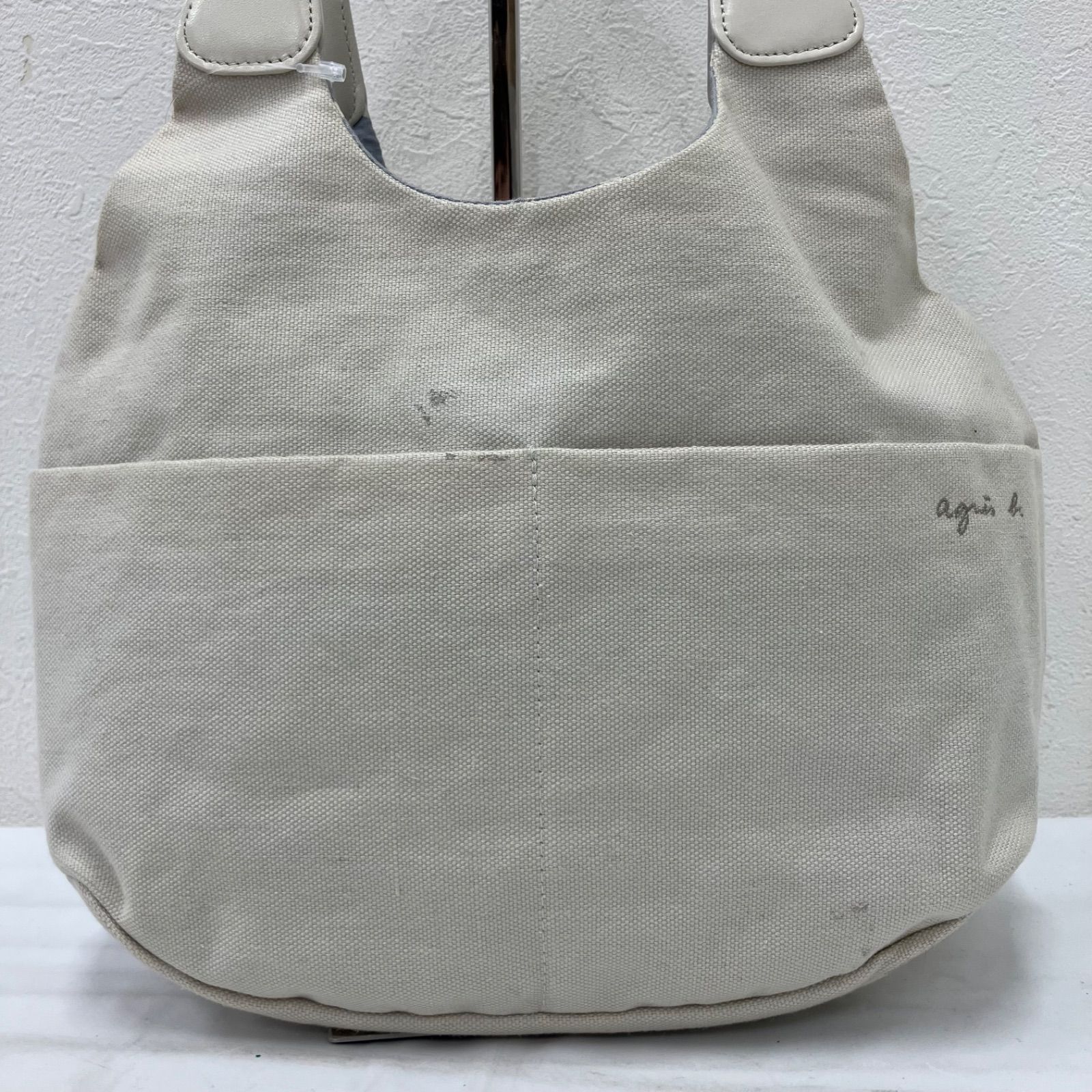 3874 agnes b. アニエスベー トートバッグ ハンドバッグ キャンバス 