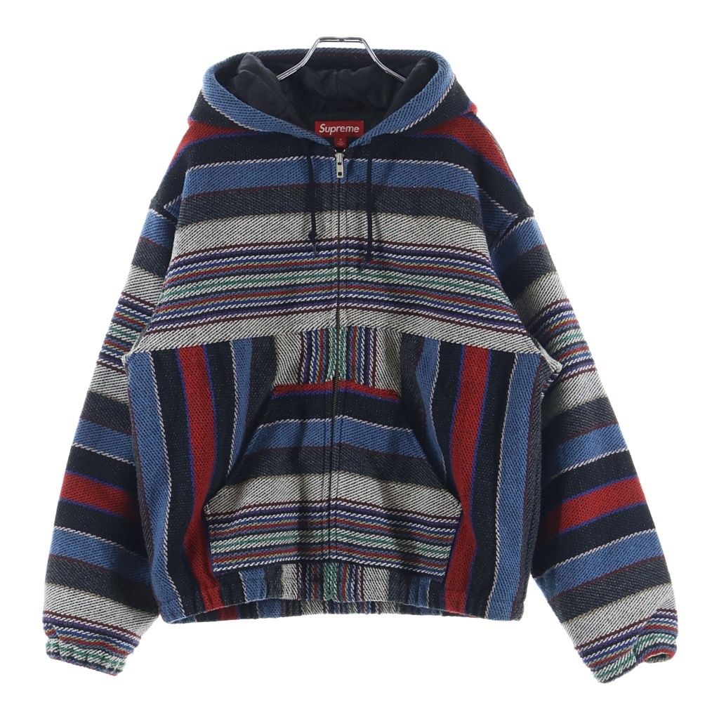 SUPREME (シュプリーム) 25SS Woven Stripe Hooded Jacket ウーブン ストライプ フーデッド ブルゾン ジャケット マルチ